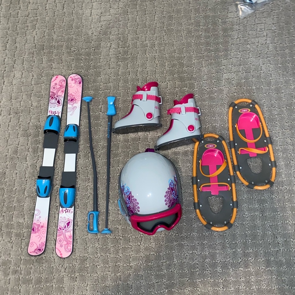 American doll ski set